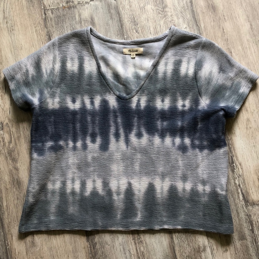 Madewell textured tie dye top